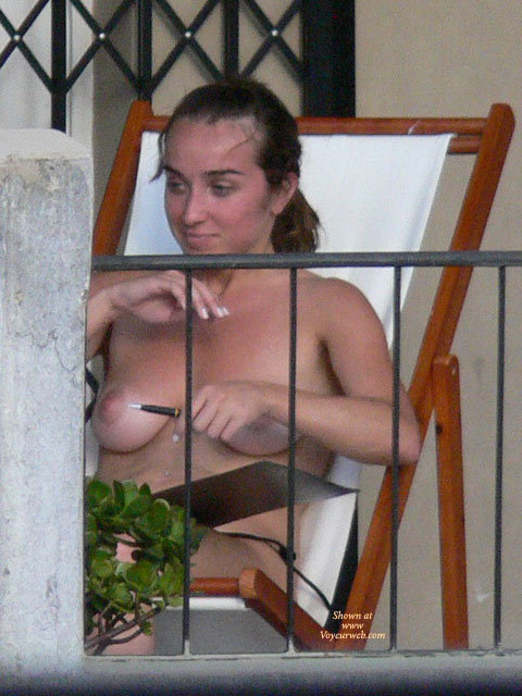 Pic #1Beauty Neighbour Naked In A Balcony - Vol 1