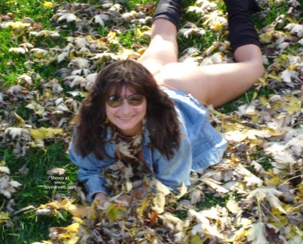 Pic #1Melony Jane Playing In The Leaves 2