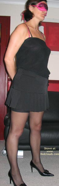 Pic #1Crystal Buttocks - Black Seam Stockings