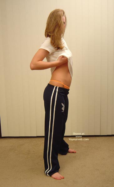 Pic #1Amanda In Her Hot Orange Thongs! 2 Of 2