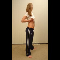 Amanda In Her Hot Orange Thongs! 2 Of 2