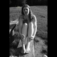 Pic #1 Sexy Redhead Posing Outdoor 1