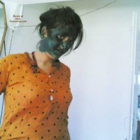 Pic #1Topless Wife's Friend Holy Holi