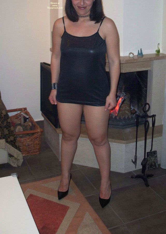 Pic #1Bottomless Wife My 40 y.o Wifes Black Dress!