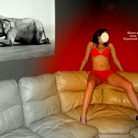 Nude Girlfriend on heels Red In Heels