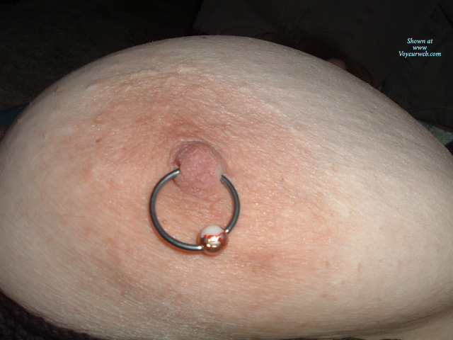 Pic #1Topless Amateur 36DD's, Pierced