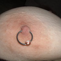 Topless Amateur 36DD's, Pierced