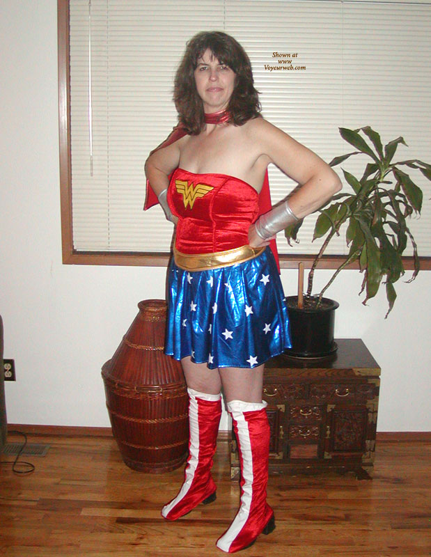 Pic #1Topless Girlfriend Wonder Woman Exposed