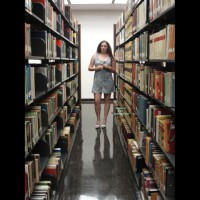 Pic #1Nude Friend:&nbsp;Li'l Emily Nude On Heels In The Library