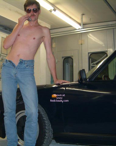 Pic #1M* A Man His Car And His Cock