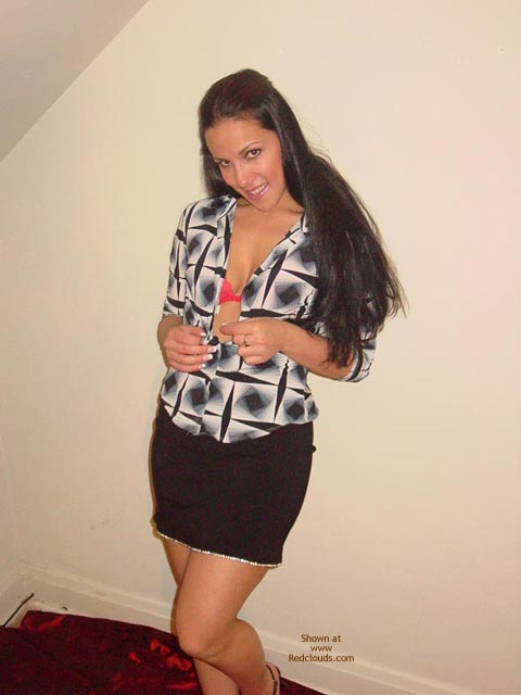 Pic #1Amy - Smiling Red Silk