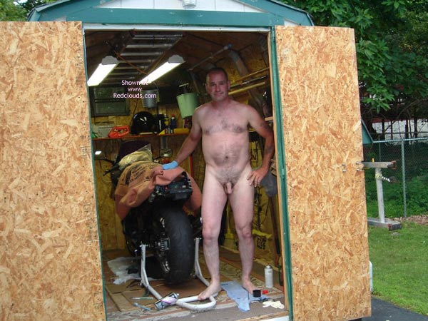 Pic #1M* Workin' On The Bike