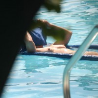 Pic #1 Nude Wife:&nbsp;Out Back By The Pool