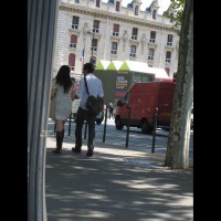 Pic #1 Street Voyeur:&nbsp;See Through Skirt In Paris