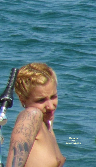 Pic #1Beach Voyeur:&nbsp;Beach Voyeur: Pierced Tits