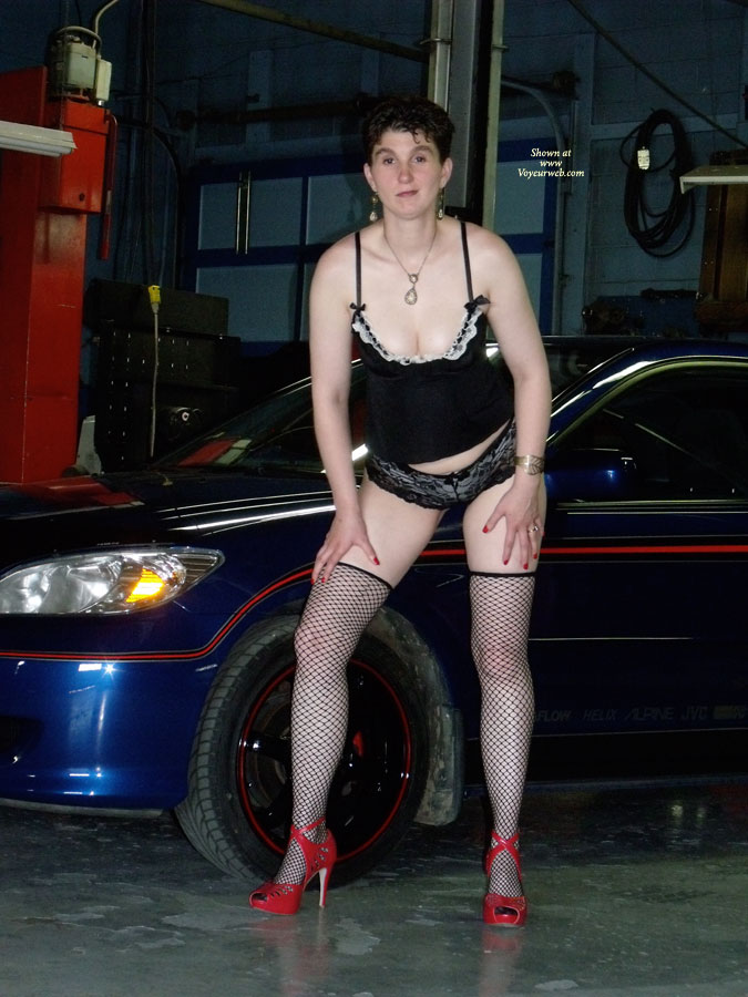 Pic #1Nude Wife on heels:&nbsp;My Car