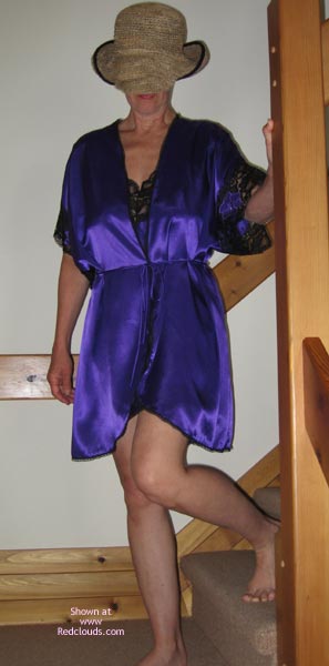 Pic #1Mature Beauty Purple Negligee 1