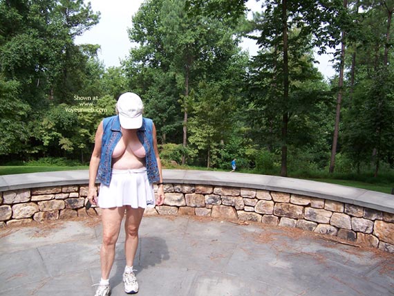 Pic #1Matureflasher In Her Tennis Skirt