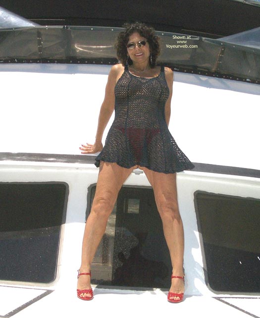 Pic #1Molly On The Boat In B&W