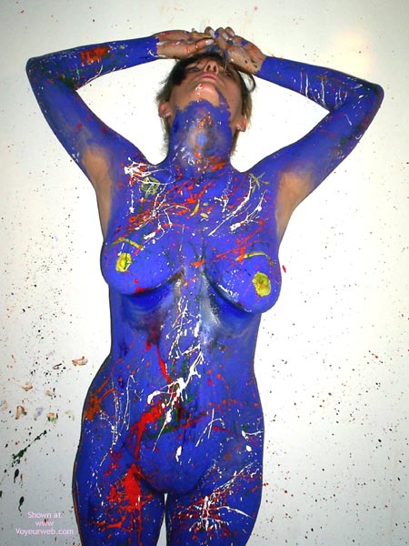 Pic #1Af  Adie Does Jackson Pollock