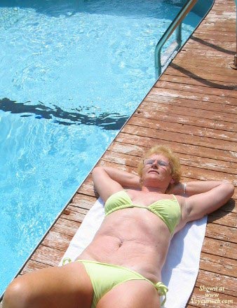 Pic #1Mature Grandmother By The Pool