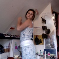 Topless Amateur Having Fun At Home