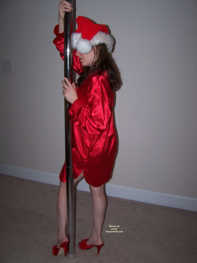 Pic #1Nude Wife on heels XM Wife's Christmas Pole