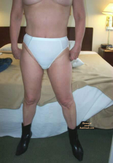 Pic #1White Panties Glass Dildo