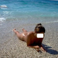 Kim On The Beach! 3