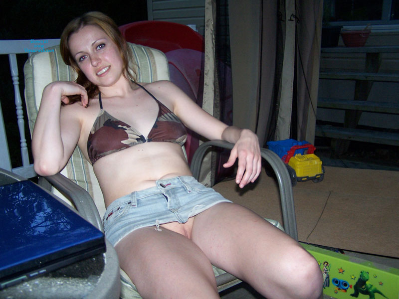 Girl In Extreme Microskirt Pantyless - Brown Hair, Long Hair, Small Tits, Hairless Pussy, Naked Girl , No Panties, Jean Skirt, Pantieless Girl, Camo Bikini, Smooth Pink Pussy Lips