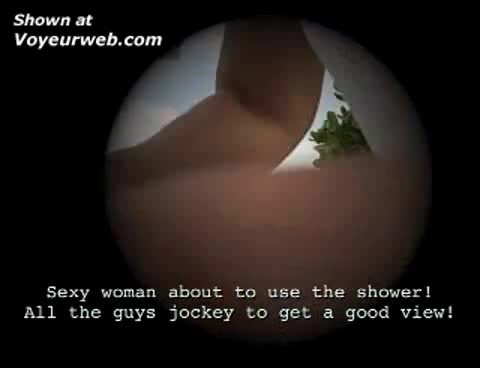 Pic #1Nude Beach Shower Voyeur, Too Close For Comfort!