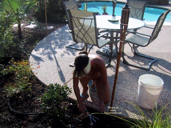 Pic #1Working In The Backyard