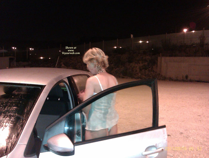 Pic #1G Strips In The Car Park And Rides Home Naked