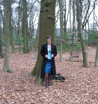 Pic #1Ann 53 Striptease In Woods 1