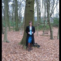 Pic #1Ann 53 Striptease In Woods 1