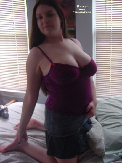 Pic #1A Little Purple, A Little Skirt, A Lot Of Skin