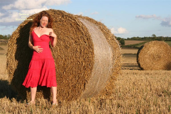 Pic #1 Mrs Horny In The Hay