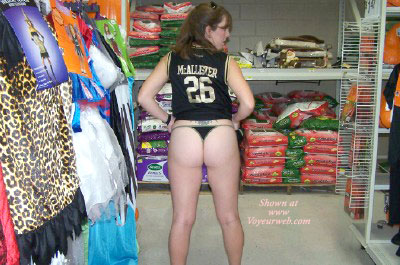 Pic #1 Ms Wife Showing Her Team Pride
