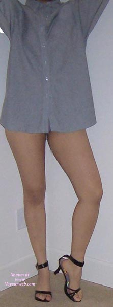 Pic #1 Dara--borrowing A Dress Shirt