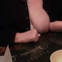 Medium tits of my wife - Cat