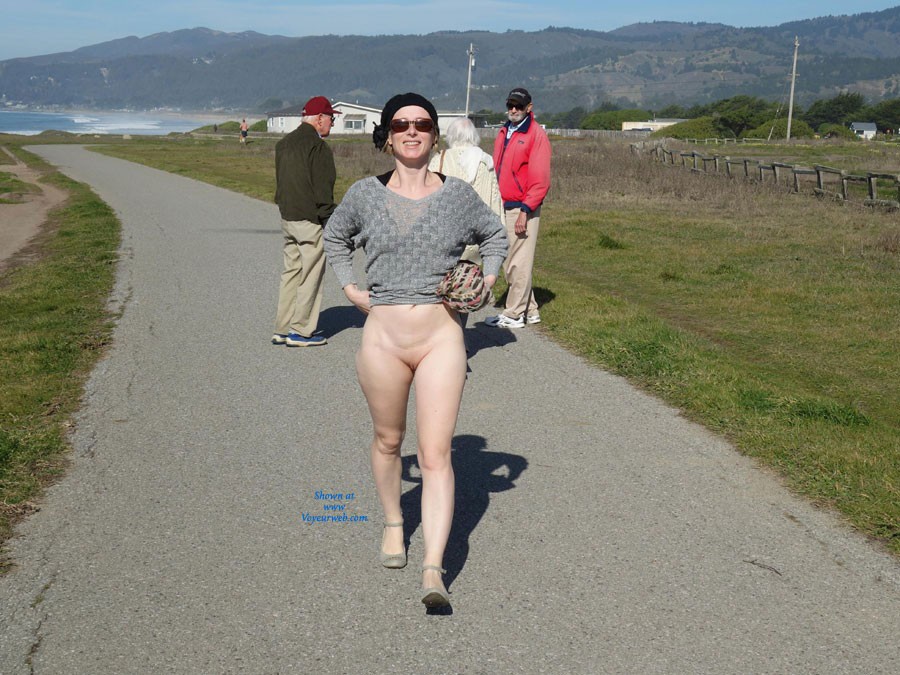 Pic #1Walking By The Sea - Public Exhibitionist, Public Place