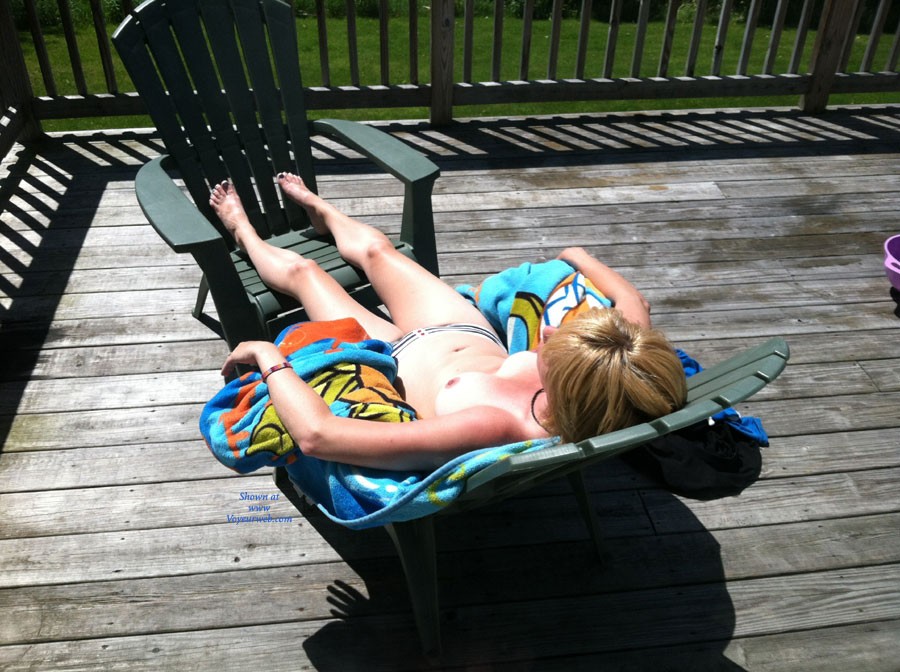 Pic #1Sunbathing - Small Tits