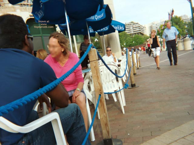 Pic #1 Candid Seated Upskirt