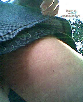 Pic #1Mini Skirt On The Path