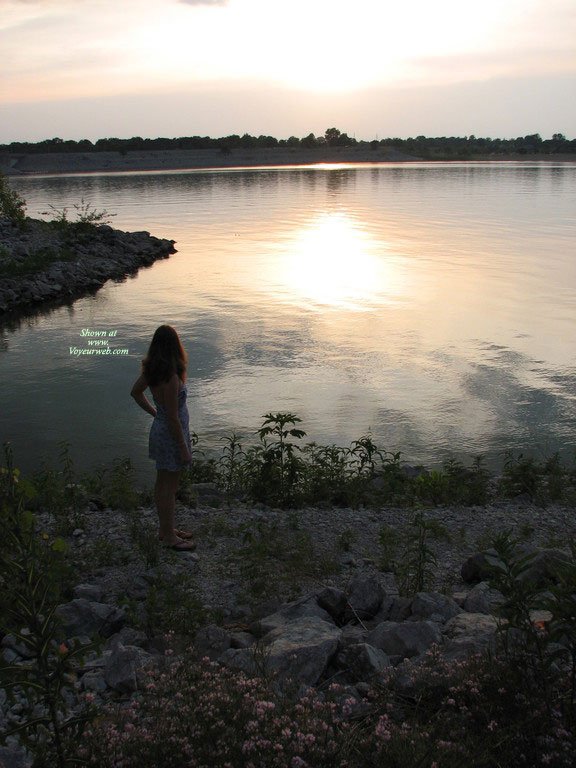 Sexy Lis At Sunset , Part One From Our Evening At The Lake. Loved The Beautiful Sunset And Lis Felt The Need To Get Naked....enuf Said!