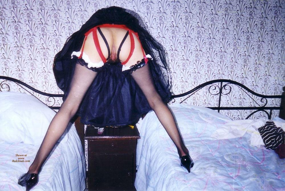 Pic #1Dressing For The Party - Bush Or Hairy, Brunette, Lingerie