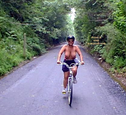 Pic #1 Sher on a Bicycle