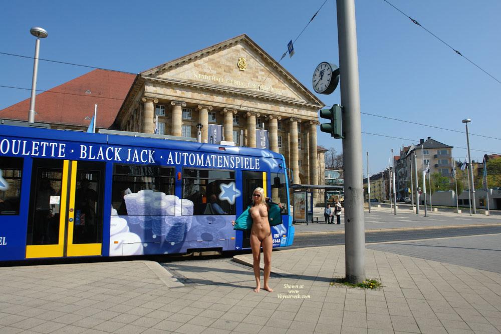 Pic #1The Last Sunny Days - Blonde, Public Exhibitionist, Public Place, Big Tits, Flashing