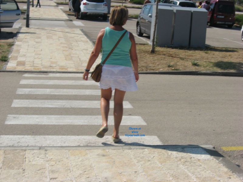 Pic #1Thong Panties in The Street - Public Place