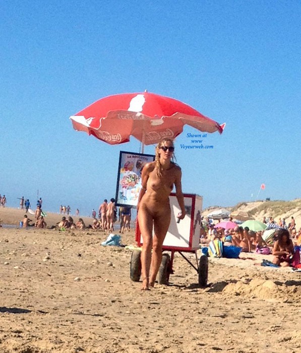 Pic #1Ice Cream Merchant on Naturists Beach - Beach
